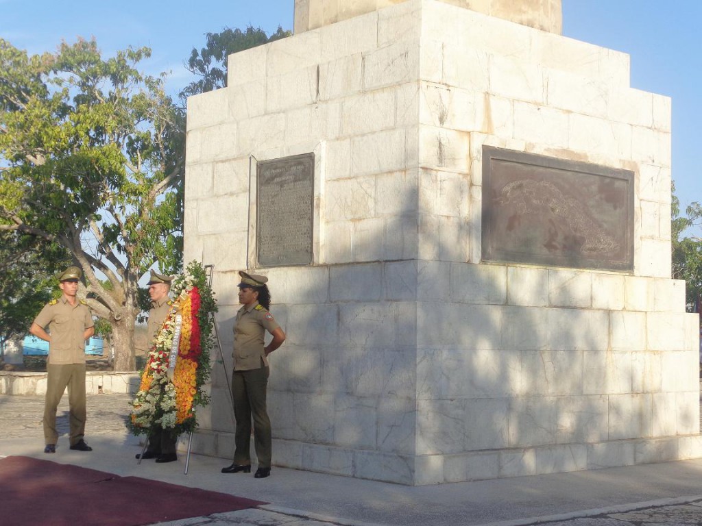 El espíritu de Baraguá de no entenderse con el enemigo si se pone en juego la soberanía de la patria se confirma hoy en el pueblo cubano. Foto de la autora