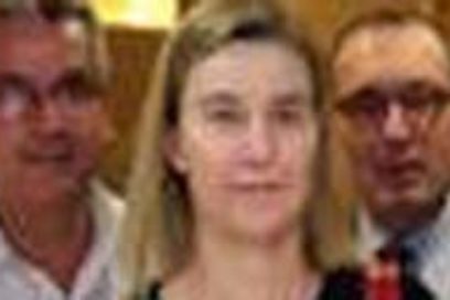 En Cuba, jefa de la diplomacia de la Unión Europea