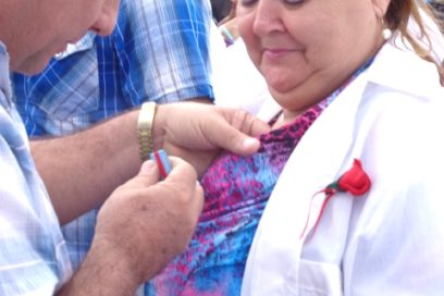 La calidad en pupila de mujer