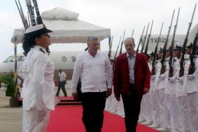 Llegó Díaz-Canel a Caracas