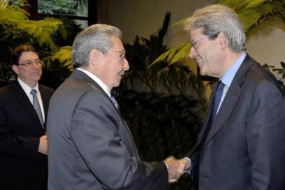 Recibió Raúl al Canciller de la República Italiana