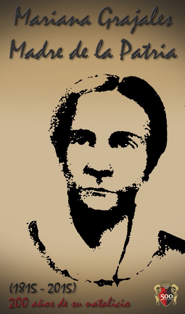 Cartel realizado por la AHS de Santiago de Cuba en ocasión del bicentenario de la Madre de la Patria