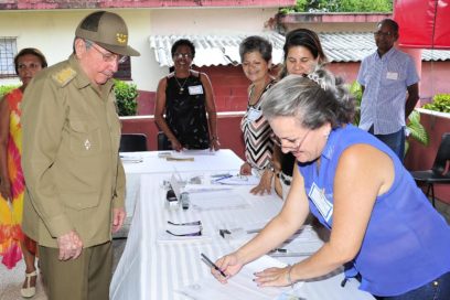 Ejerció Raúl su derecho al voto