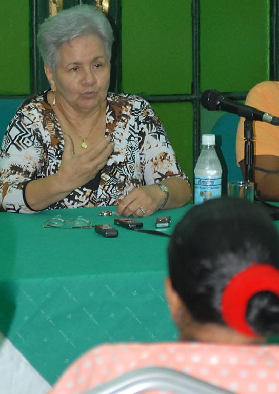 Gladys Bejerano, Contralora General de la República, caracterizó las funciones que lleva a cabo ese organismo. Foto: Heriberto González Brito