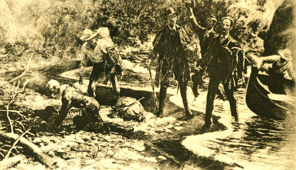 Recreación del desembarco de Martí y Gómez en Playitas de Cajobabo, el 11 de abril de 1895. Foto: blogs.monografías.com