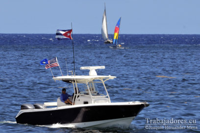 Atletas de Cuba y Estados Unidos en regata de amistad (+ Fotos)