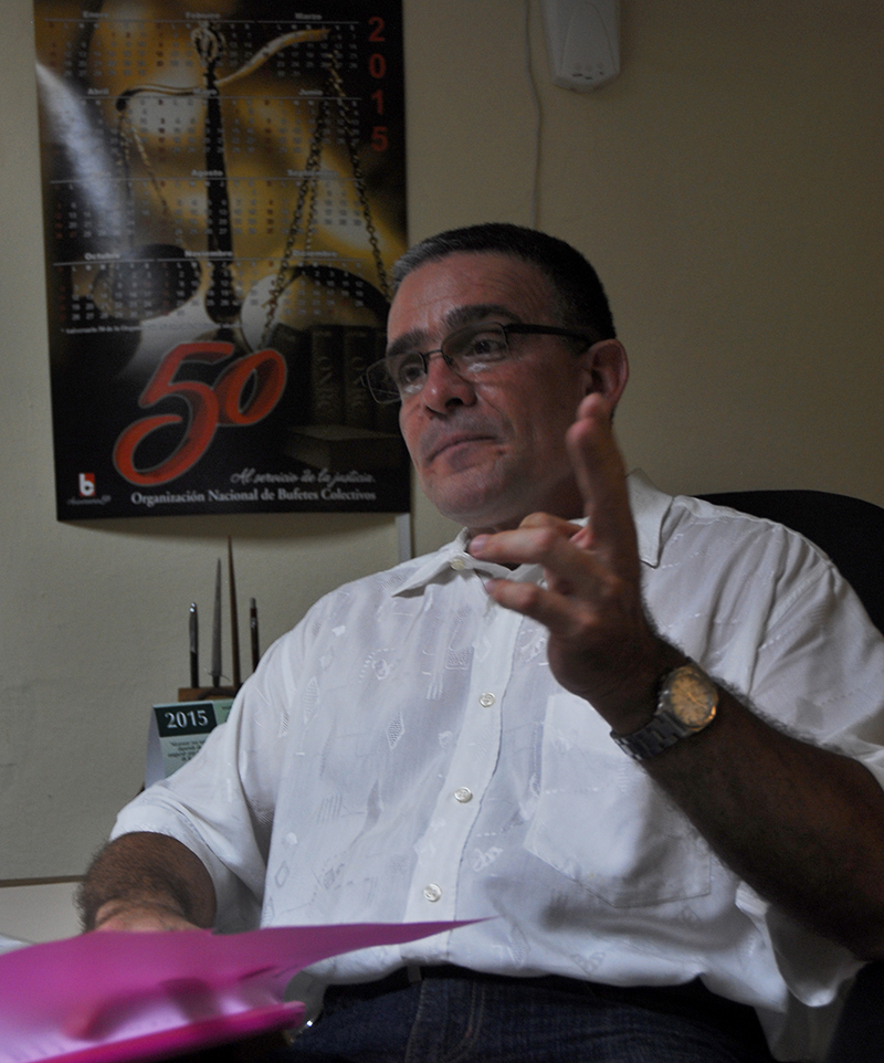 Dennys Ramos Sánchez, director de Bufetes Colectivos en la provincia de Artemisa. Foto: Agustín Borrego