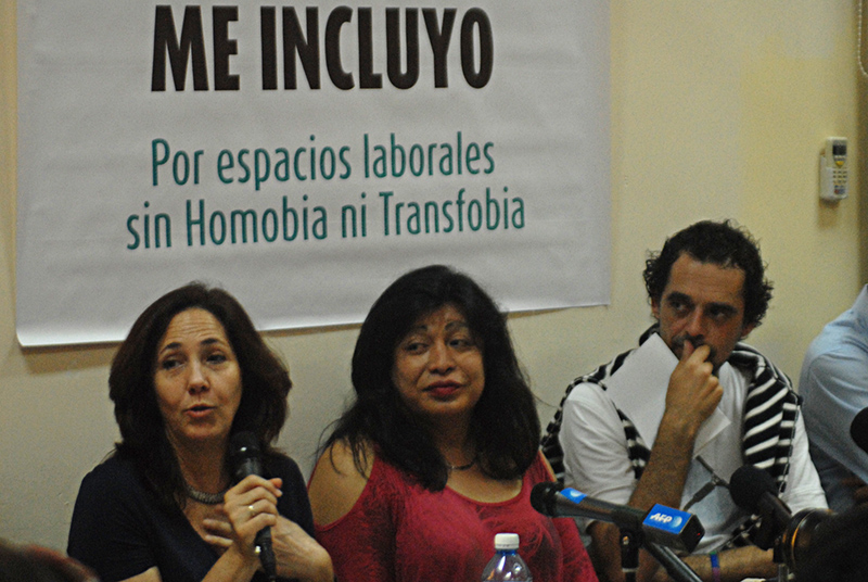 Mariela, Diana y Federico, de izquierda a derecha. Foto: Agustín Borrego