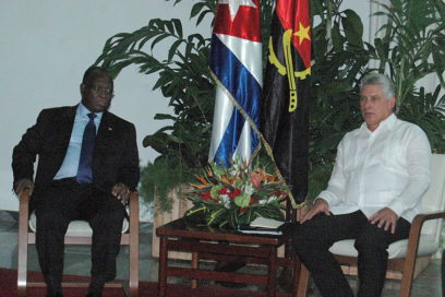 Sostuvieron intercambio los vicepresidentes de Angola y Cuba
