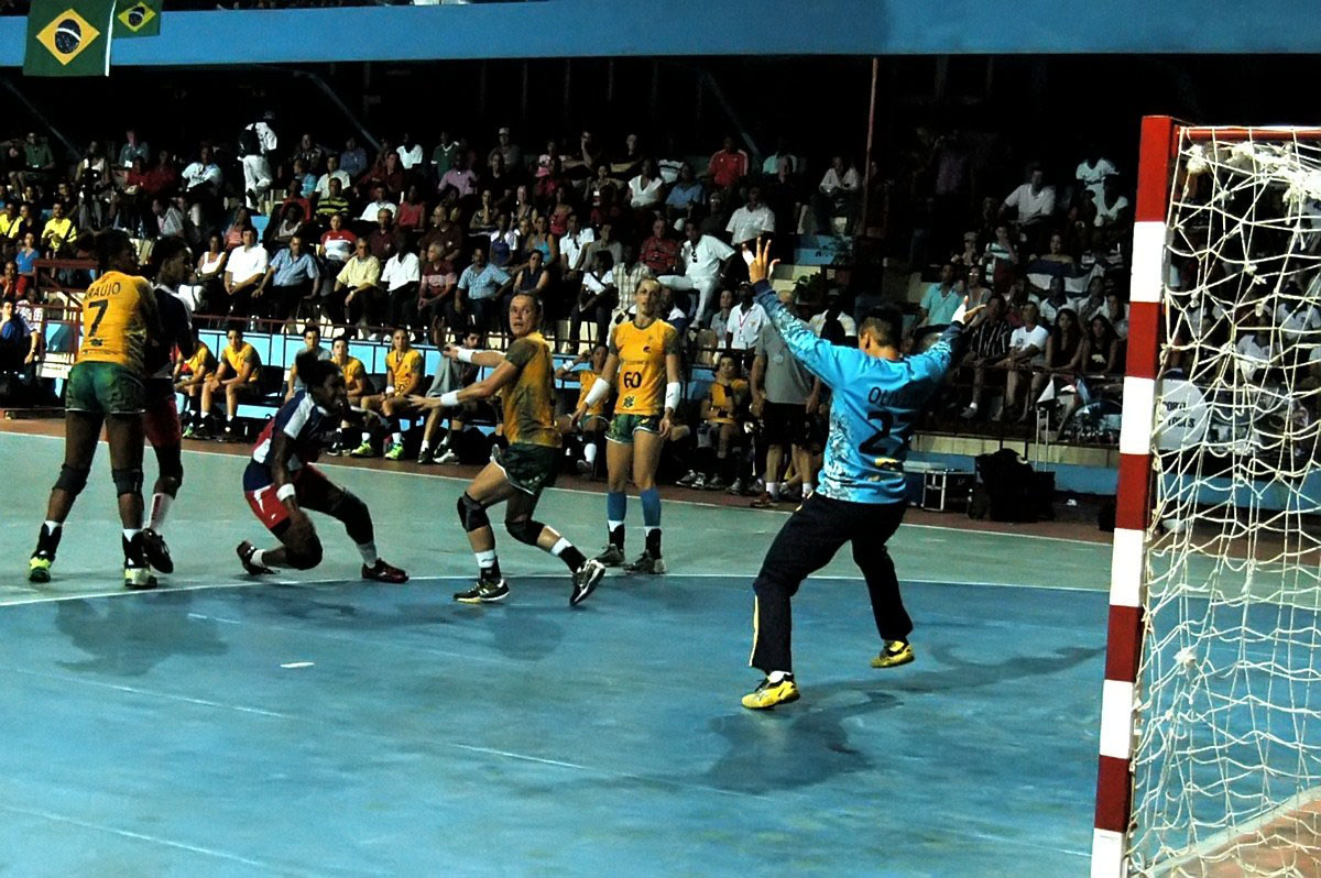El partido final entre Cuba y Brasil resultó el cierre perfecto para el Campeonato Panamericano. Foto: César A. Rodríguez.