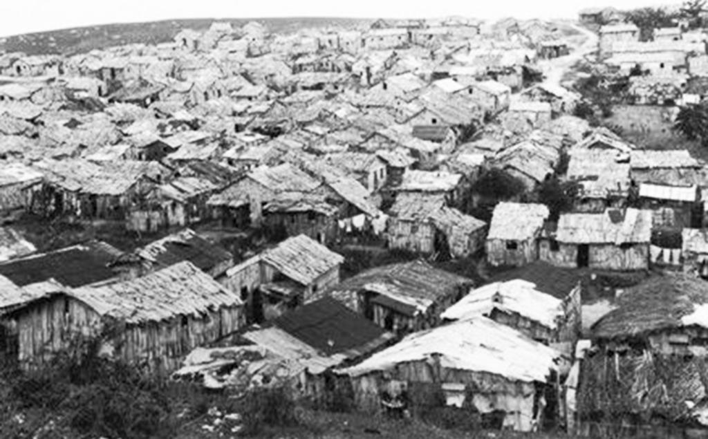El barrio La Timba en sus orígenes.