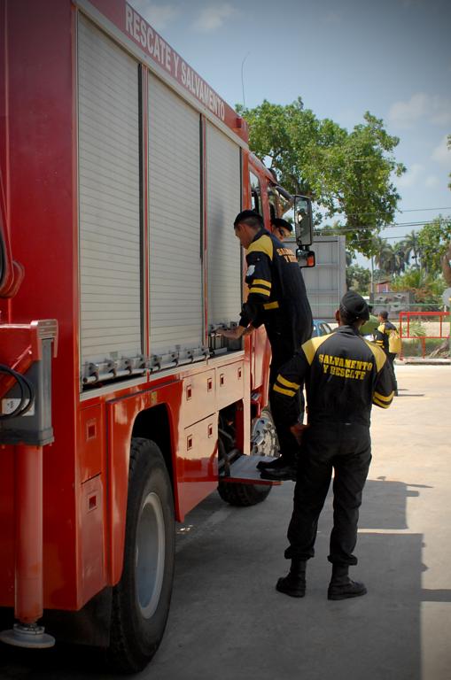 Uno de los objetivos de la jornada relacionado con la necesidad de fortalecer el Sistema de Seguridad Contra Incendios. Fotos Heriberto González Brito
