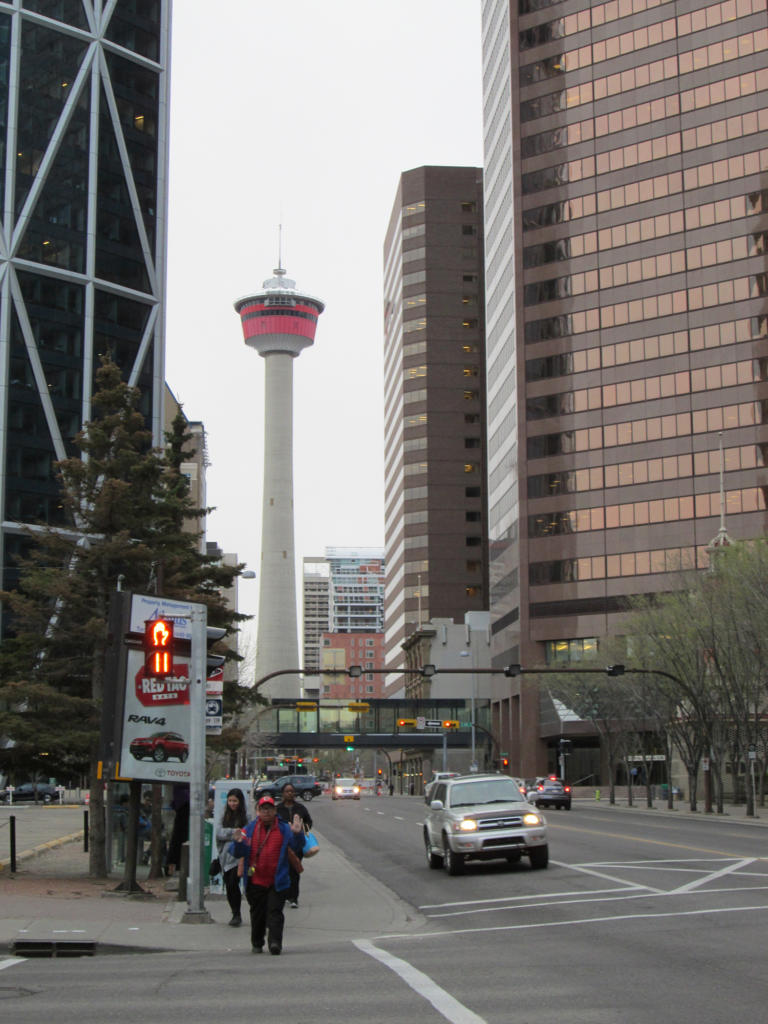 La Torre de Calgary, uno de los símbolos de la urbe.  Foto: Rudens Tembrás Arcia, enviado especial