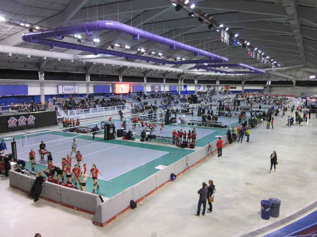 Actividad en el Oval Olímpico de Calgary.