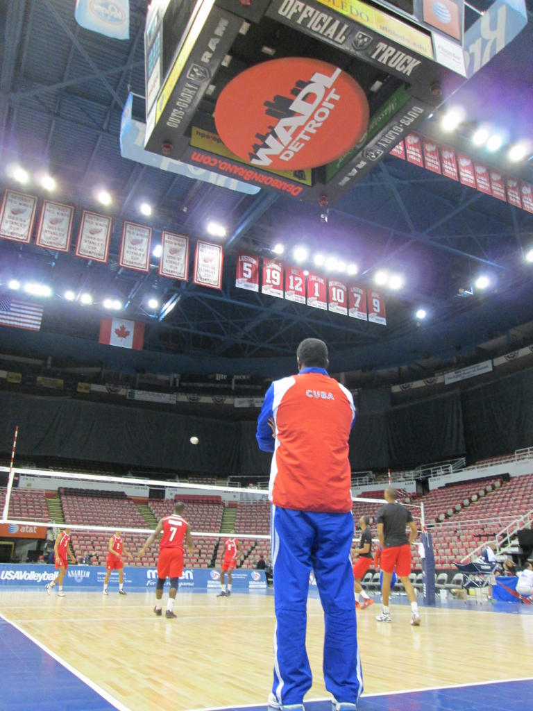 La escuadra cubana hizo presencia en la Arena Joe Luis, de Detroit. 