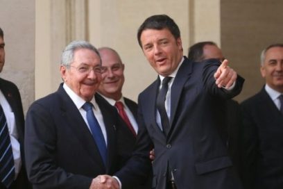 Se reúne Raúl con el Primer Ministro italiano Matteo Renzi (+ Fotos)