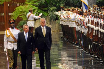 Recibió Raúl al Presidente de Serbia