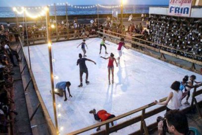 Una pista de hielo en La Habana