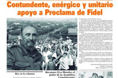 Trabajadores, mi gran alegría