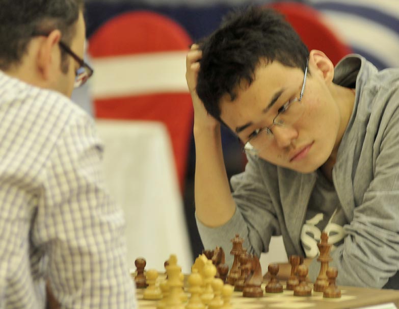 Yu Yangyi, líder del Memorial Capablanca de ajedrez. Foto: José Raúl Rodríguez Robleda