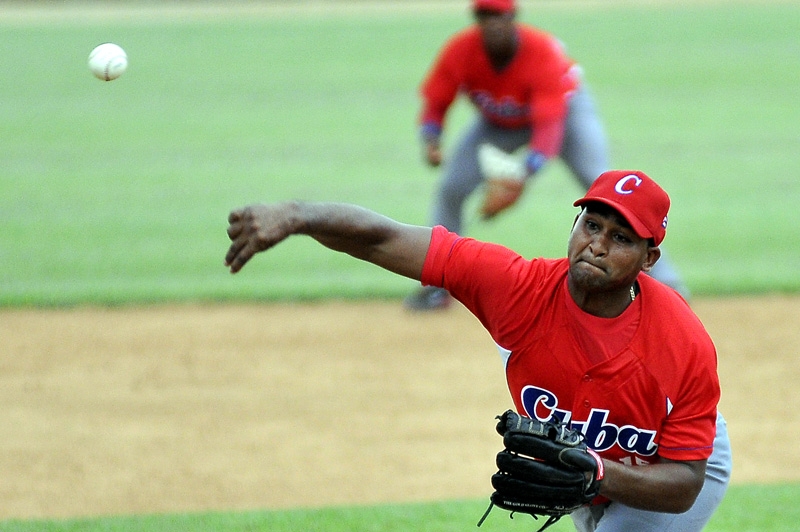 Freddy Asiel Álvarez caminó seis entradas con tres ponches. Foto: José Raúl Rodríguez Robleda