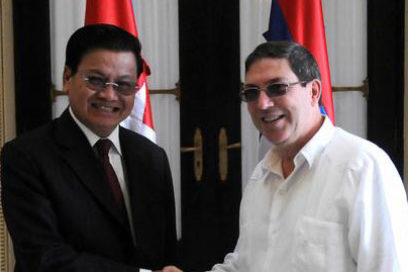 Intercambia canciller de Cuba con representante de Lao (+ Video)