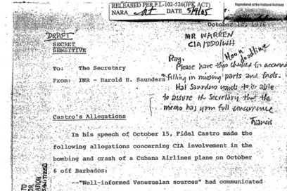 Documento desclasificado señala a Posada Carriles como probable autor de acto terrorista contra avión cubano (+ PDF)