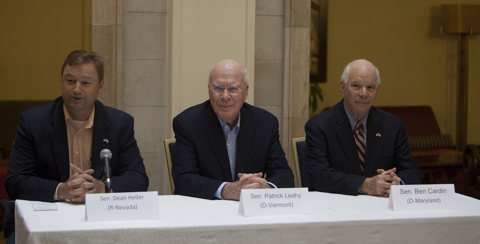 Senadores de EEUU en rueda de prensa en el Hotel Saratoga, La Habana. Foto: Ismael Francisco/Cubadebate.