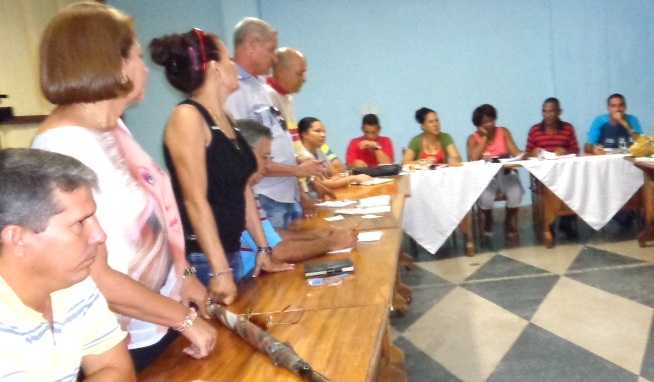 Momento de la constitución del Buró Sindical. Foto: Jorge Pérez Cruz