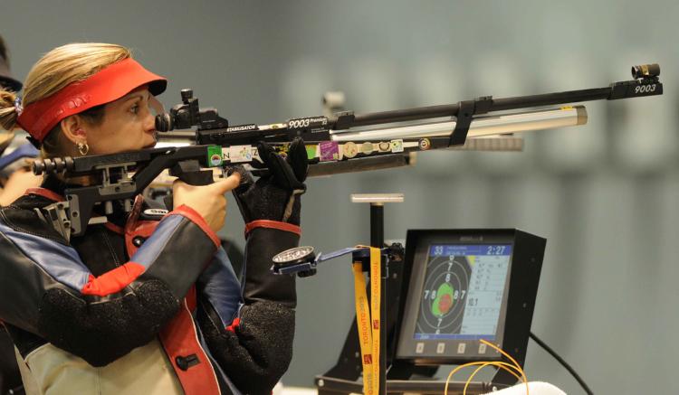 La tiradora cubana alcanzó su presea dorada en Toronto 2015 y mejoró su bronce de Guadalajara 2011. Foto: Roberto Morejón.