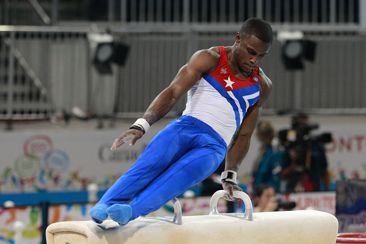 Manrique Larduet, subcampeón panamericano en el all around. Foto: Mónica Ramírez
