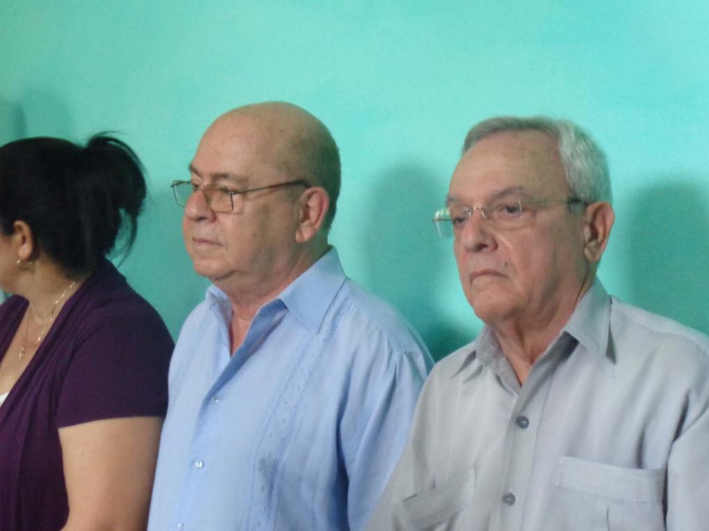 En la foto Miguel Barnet y Eusebio Leal Spengler. Fotos: Del autor