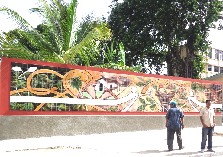 El mural de Jesús Vega Faura.