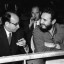 Raúl Roa junto al líder de la Revolución Cubana, Fidel Castro Ruz.