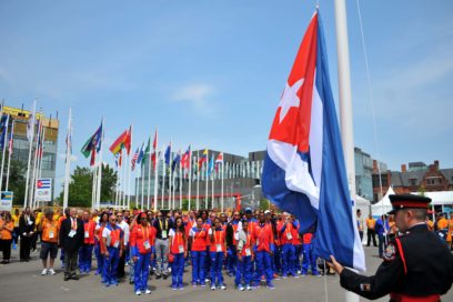 Bandera cubana ascendió al cielo de Toronto (+ fotos)