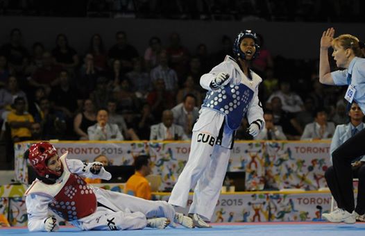 Yania Aguirre, primera campeona panamericanoa del taekwondo en Toronto. Foto: Vladimir Molina