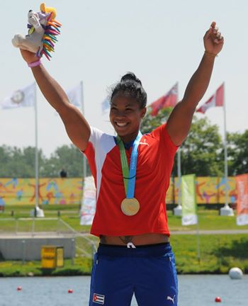 Mengana consolidó la supremacía cubana en el canotaje con dos medallas de oro en la despedida. Foto: Vladimir Molina.