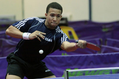 Tenis de mesa, dos hombres a octavos de final