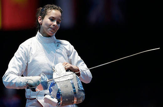 La sablista venezolana Alejandra Benítez sumó un bronce colectivo a la plata obtenida en el sable individual de Toronto 2015.