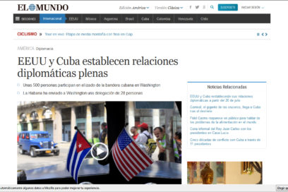 Restablecimiento de relaciones diplomáticas acaparan titulares