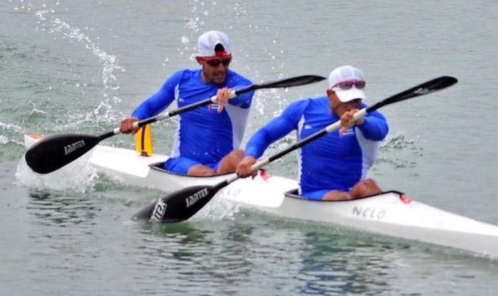 Jorge A. García y Reinier Torres ganaron en el K-2 a 1000 metros. Foto: Ricardo López Hevia