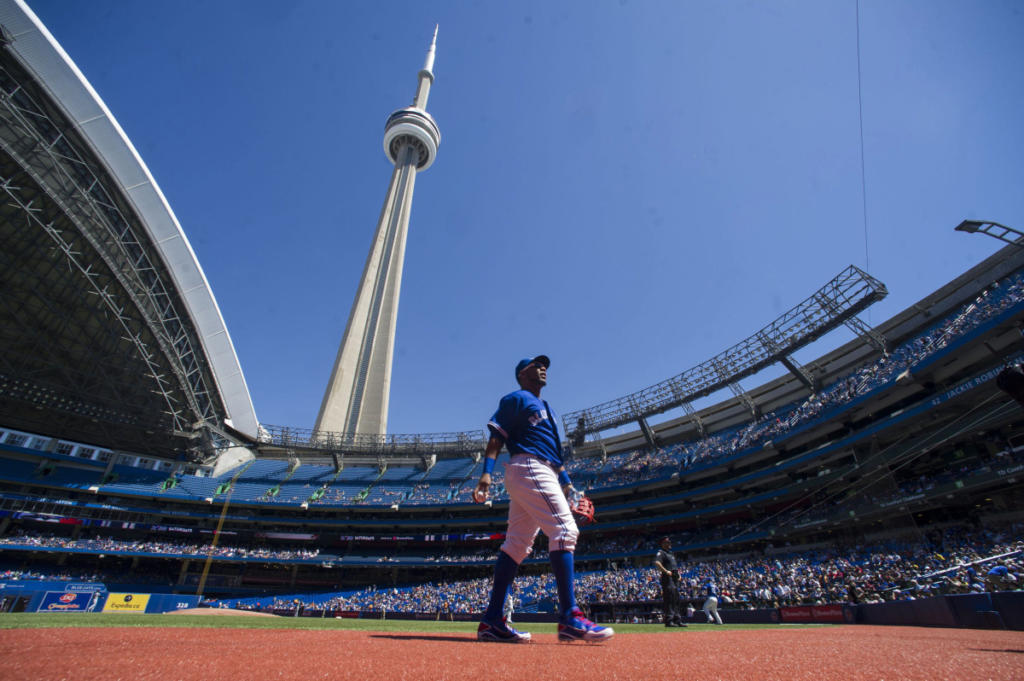 Edwin Encarnacion before the game.
