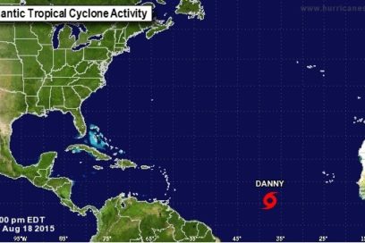 Se formó la tormenta tropical Danny
