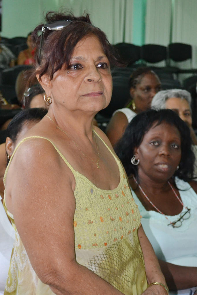 Intervención de Bienvenida Lias.  Foto: Eddy Martin 