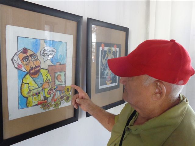 Exposición Contra Viento y Marea, montada en Holguín en homenaje a Vincent van Gogh. Foto: Manuel Valdés