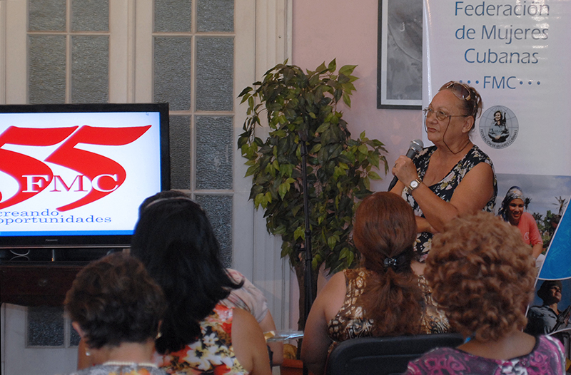 Gladys García, fundadora del Batallón Lidia Doce. Foto: Heriberto González Brito