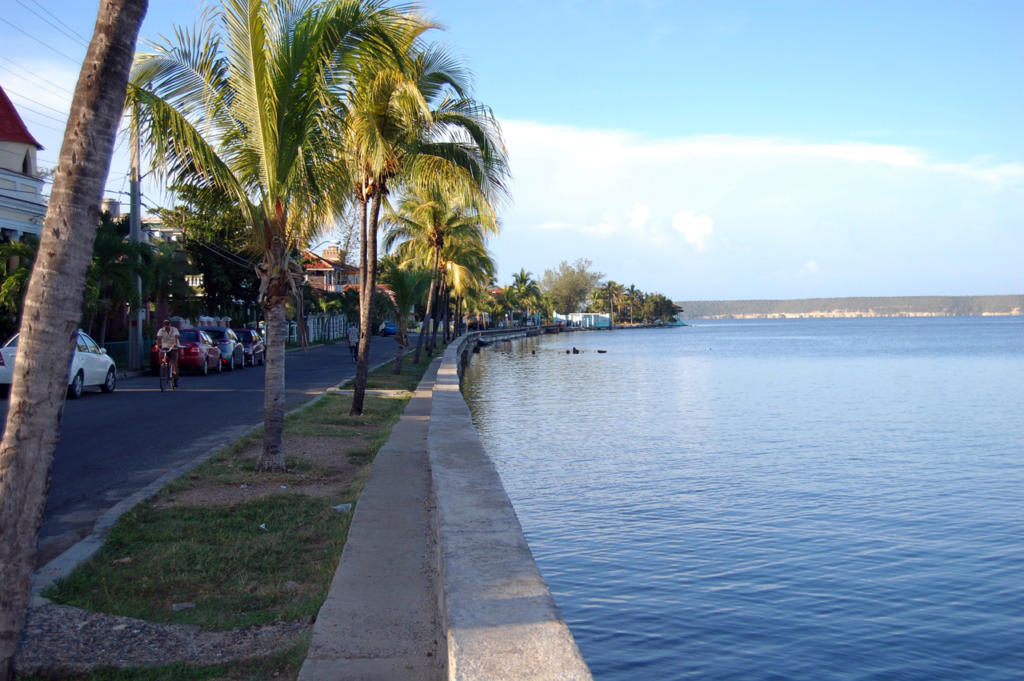 Zona de La Punta que se adentra en la bahía, donde también se ha detectado la presencia de algas tóxicas. / Foto: Del autor
