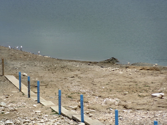 En situación crítica la presa Faustino Pérez, responsable de tributar el agua a la ciudad de Guantánamo. Foto: Rodny Alcolea.