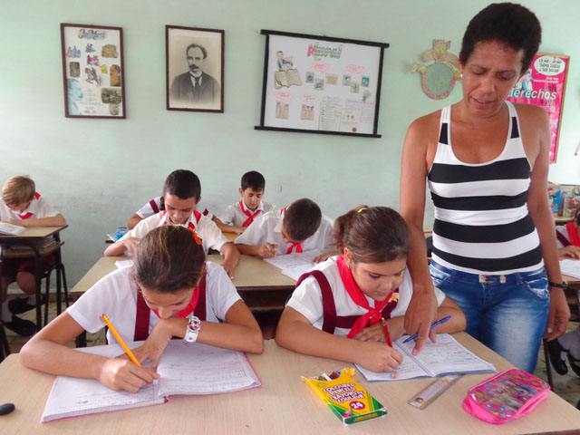 Las 369 escuelas de Ciego de Ávila abrirán sus puertas en septiembre venidero, según afirmaron autoridades del sector educacional en esta centro oriental provincia cubana. Foto: José Luis Martínez Alejo