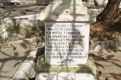 Dolores Rondón: Un epitafio romántico